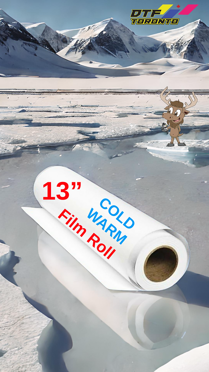 13" COLD/WARM PEEL -DTF FILM ROLL DTF TORONTO