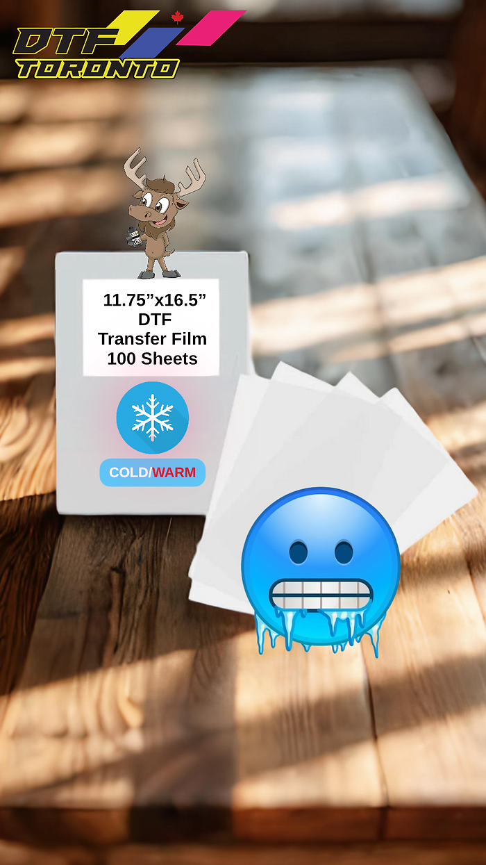 DTF Film A3 COLD/WARM 11.75" x 16.6" 100 Sheets C2A