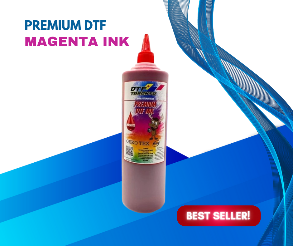 Yamation DTF Ink -- 600ml - 100ml x 6 - White, Cyan, Magenta