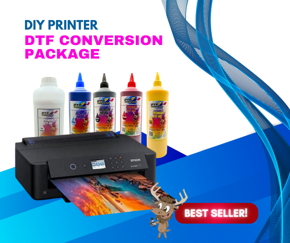 5 Color DTF Conversion Kit For Use In Tank Printers