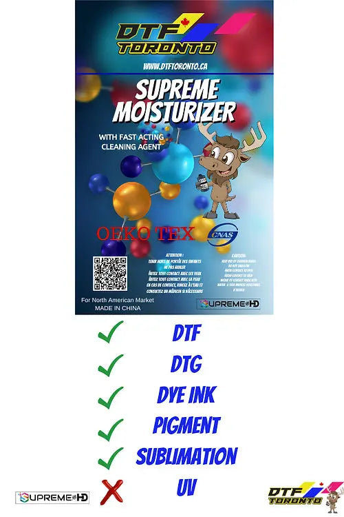 DTF MULTI-PURPOSE MOISTURIZER FLUID DTF TORONTO
