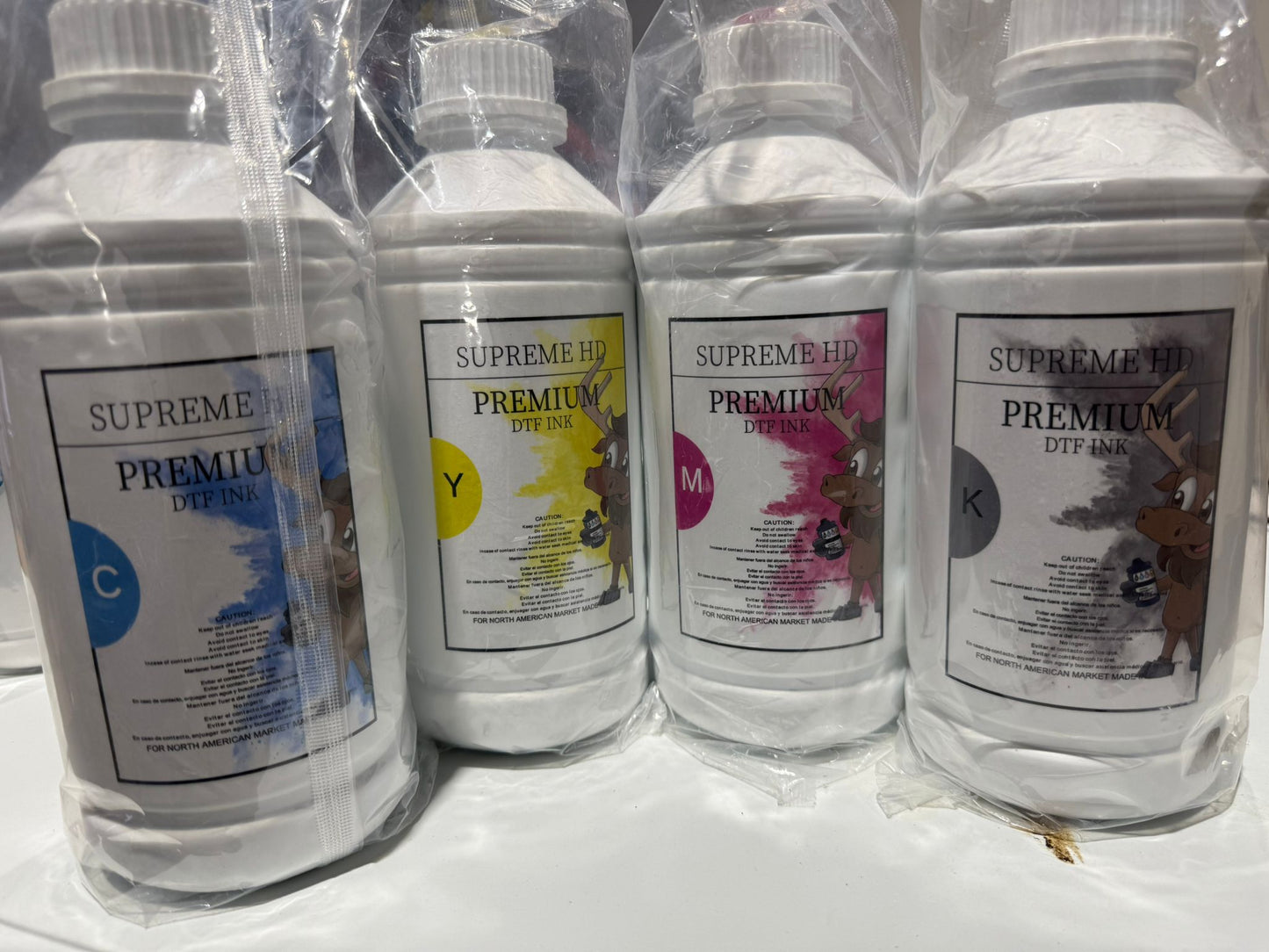 Premium Ink Bundle – 500ml CMYK + 2L White