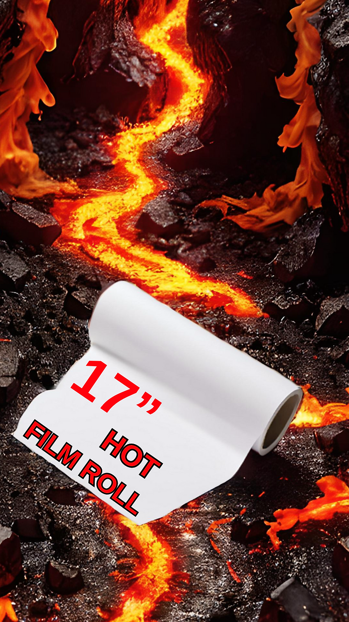 17" HOT PEEL - DTF FILM ROLL DTF TORONTO