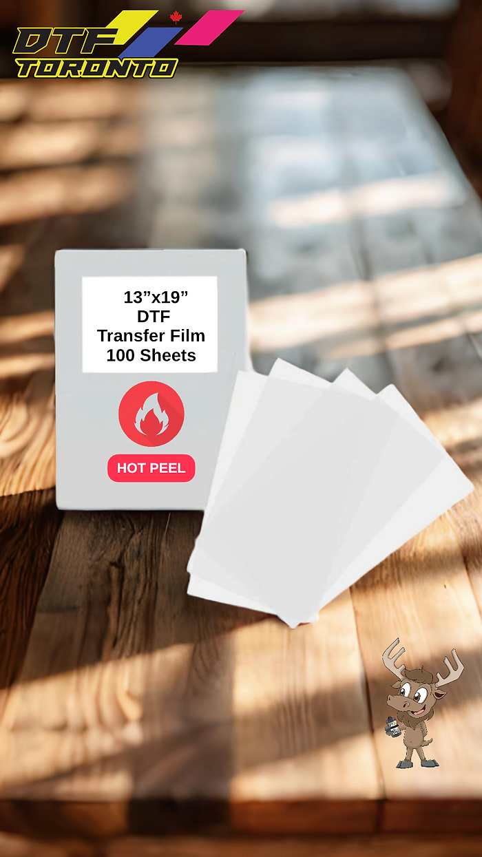 DTF Film A3 + HOT PEEL 13" X 19" 100 Sheets DTF TORONTO