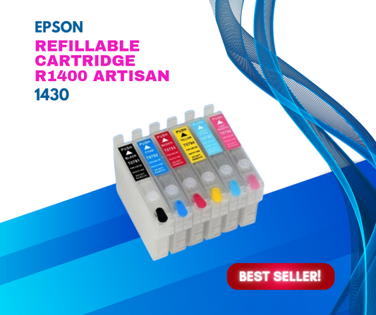 DTF EPSON REFILLABLE CARTRIDGE R1400 ARTISAN 1430 DTF TORONTO