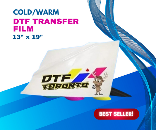 DTF TRANSFER FILM COLD/WARM 13x19" DTF TORONTO