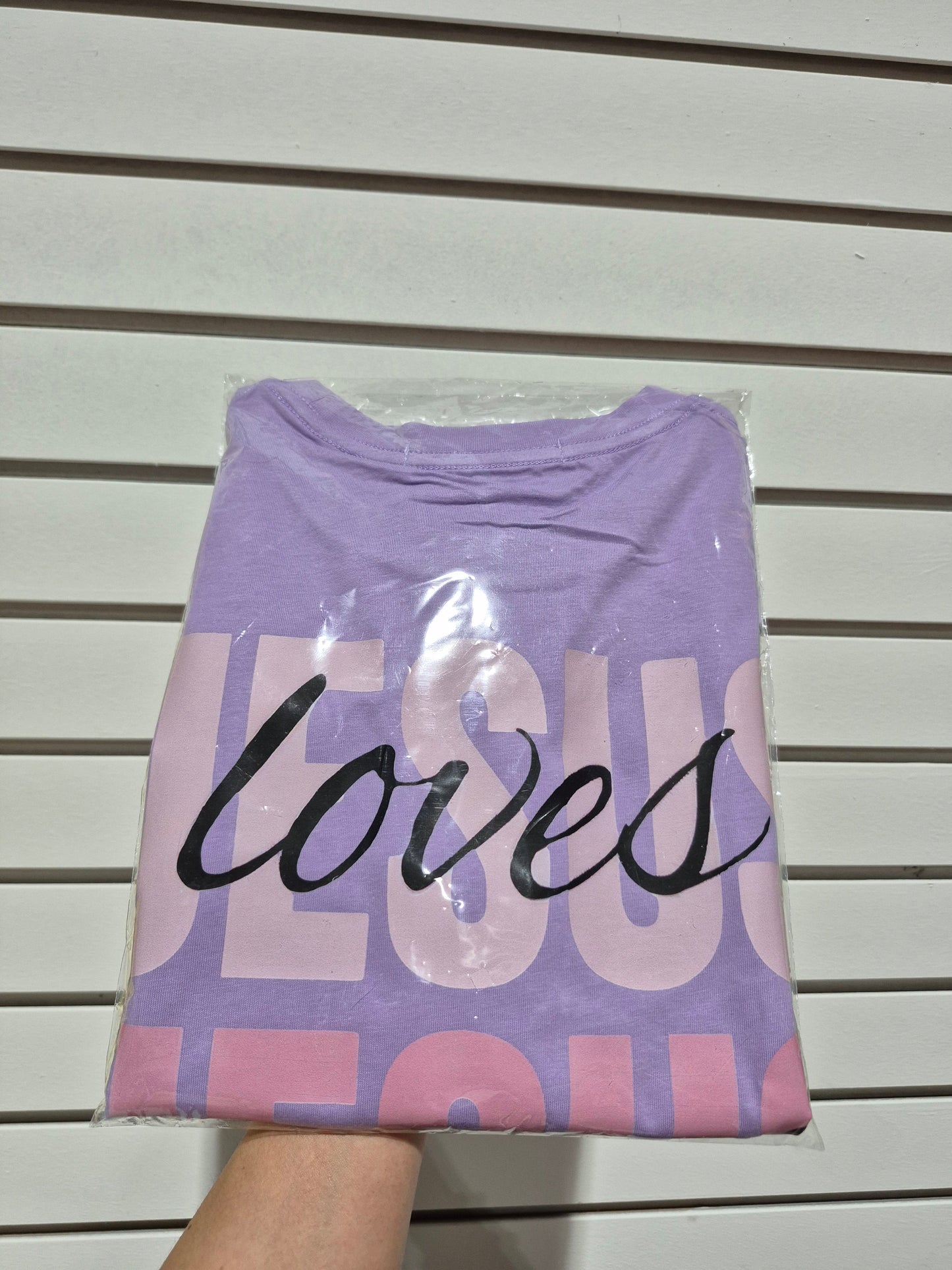 Jesus Loves, Saves, Forgives" Christian Graphic Tee – Faith T-Shirt Super Transfers