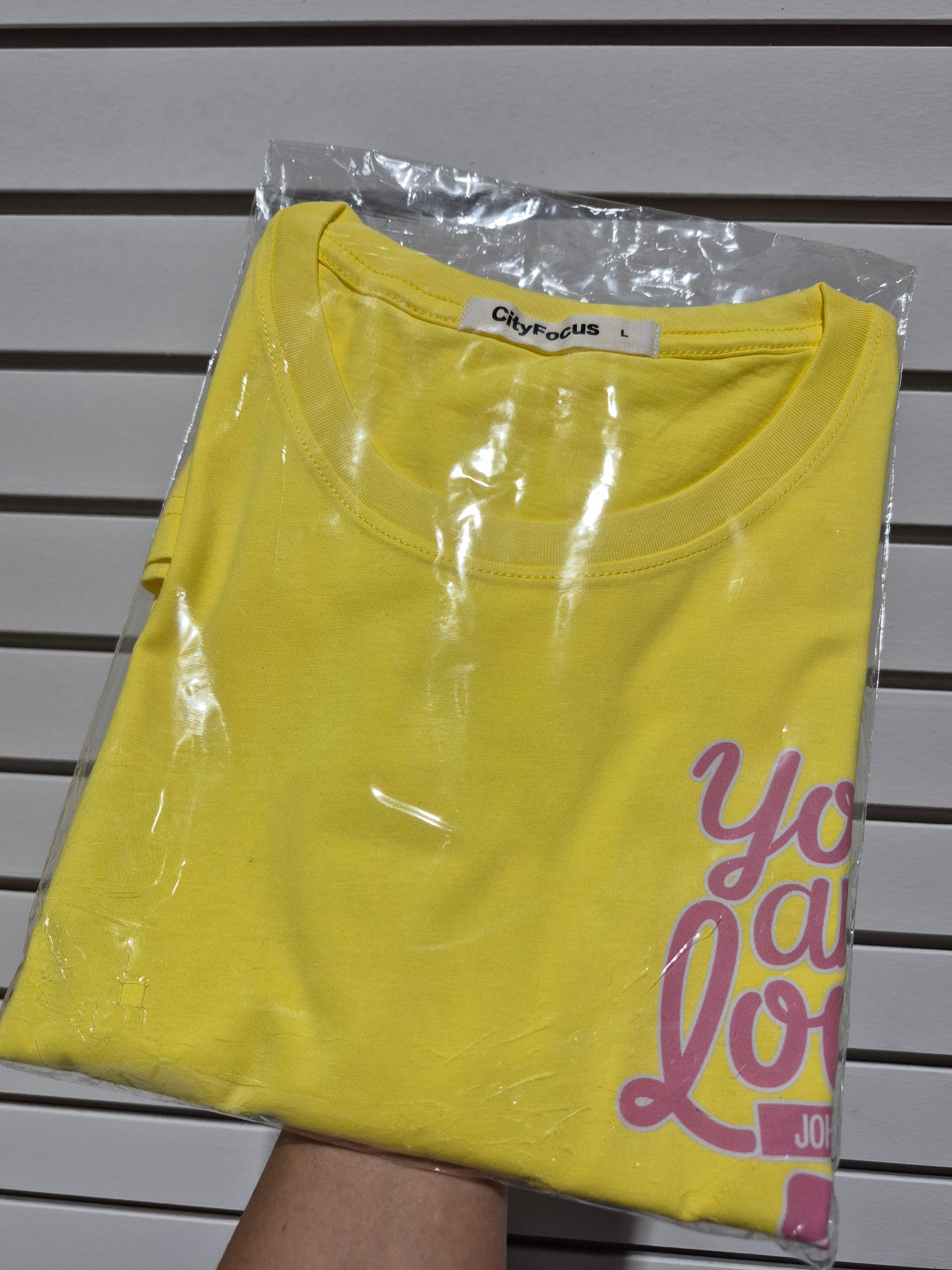 You Are So Loved - John 3:16 Christian Graphic Tee – Vibrant Yellow Faith T-Shirt Super Transfers